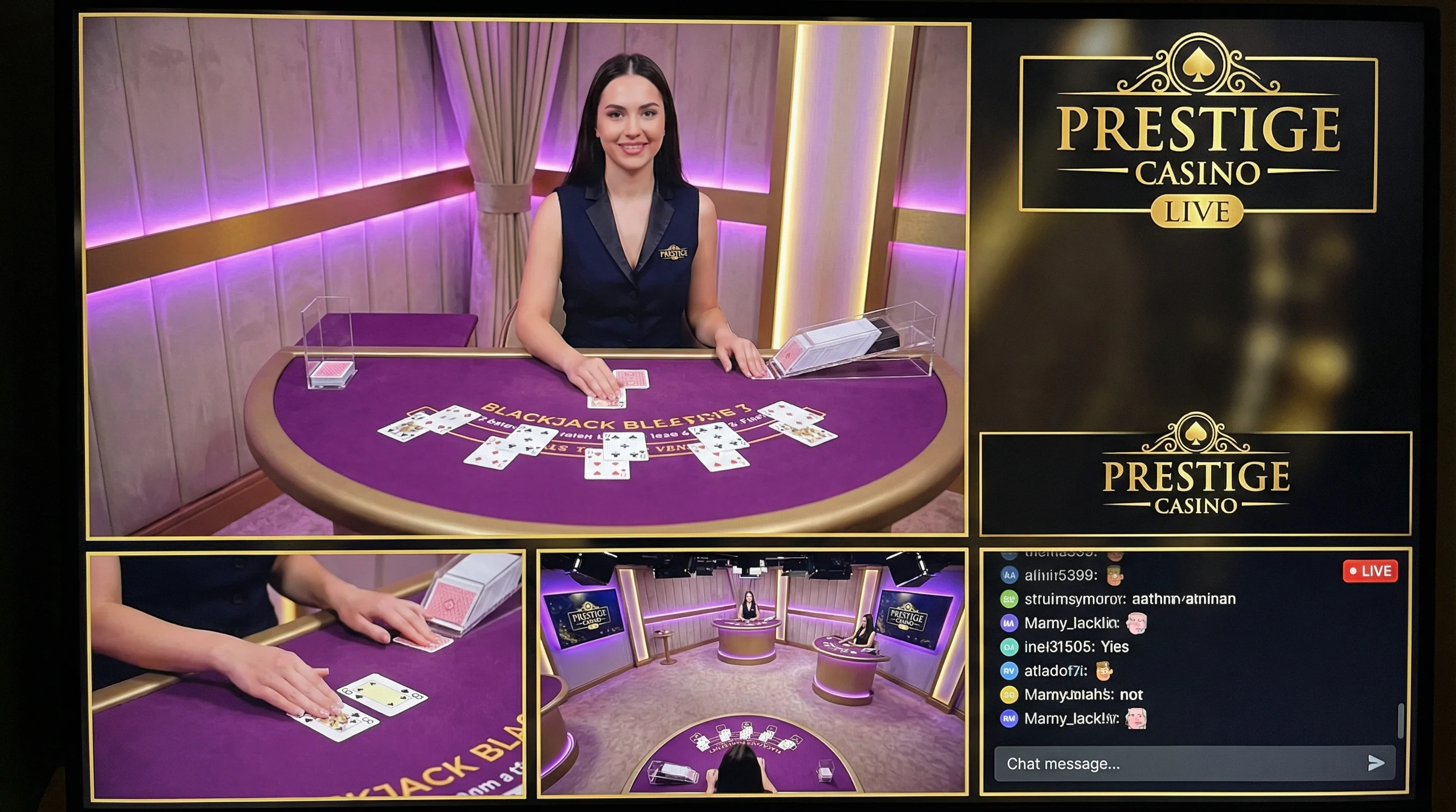 Bacará ao Vivo com Dealer Profissional